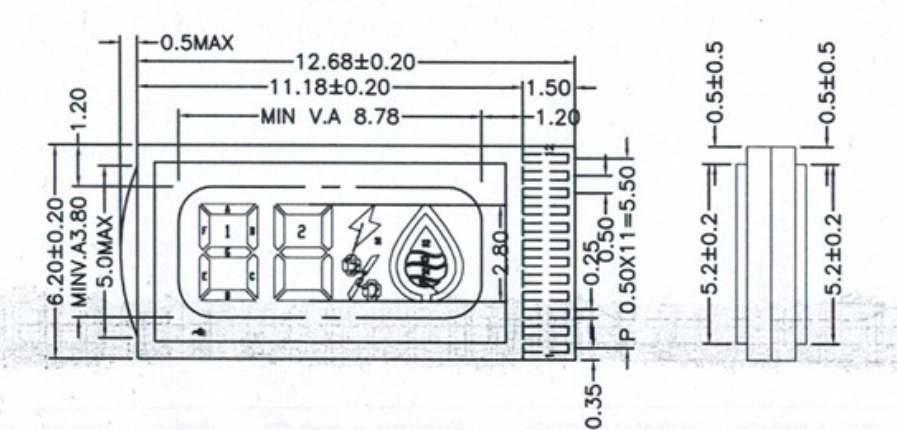 Schematic diagram of vape display 1