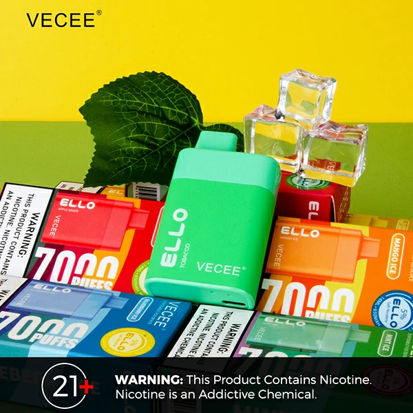 VECEE ello 14ml eliquid charging disposable vape 01