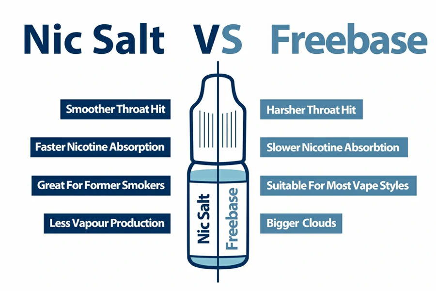 Difference Between Freebase Nicotine and Nicotine Salts